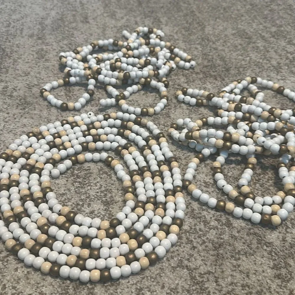 Christmas Tree Beaded Garland Decor 3 Strands